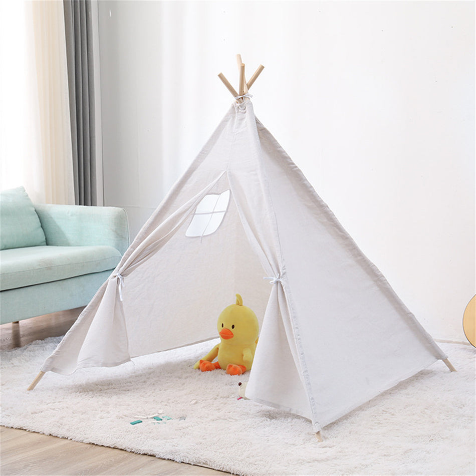 Natural Canvas Play Tent, Toys for Girls/Boys Indoor & Outdoor Playing Kids Tent for Kids ,Kids Play Tent for Girls & Boys, Gifts Playhouse for Kids Indoor Outdoor Games, Kids Toys House for kids